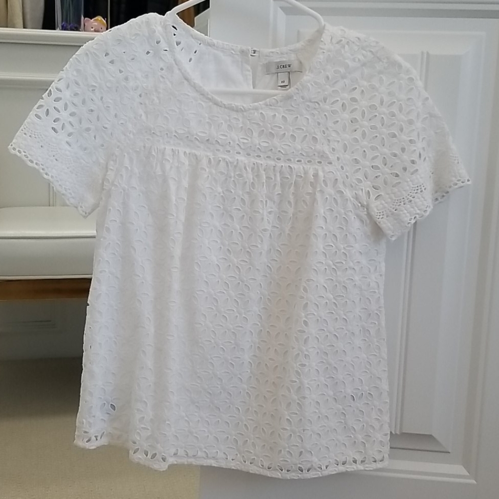 Jcrew eyelet top